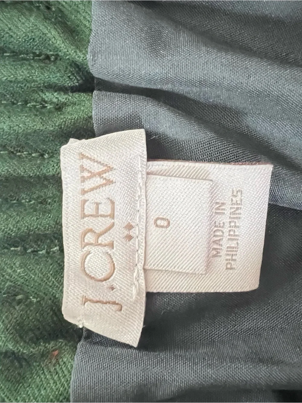 J. Crew Green Wool PullOn Mini Skirt Pockets Size 0 Preppy Fall Academia College